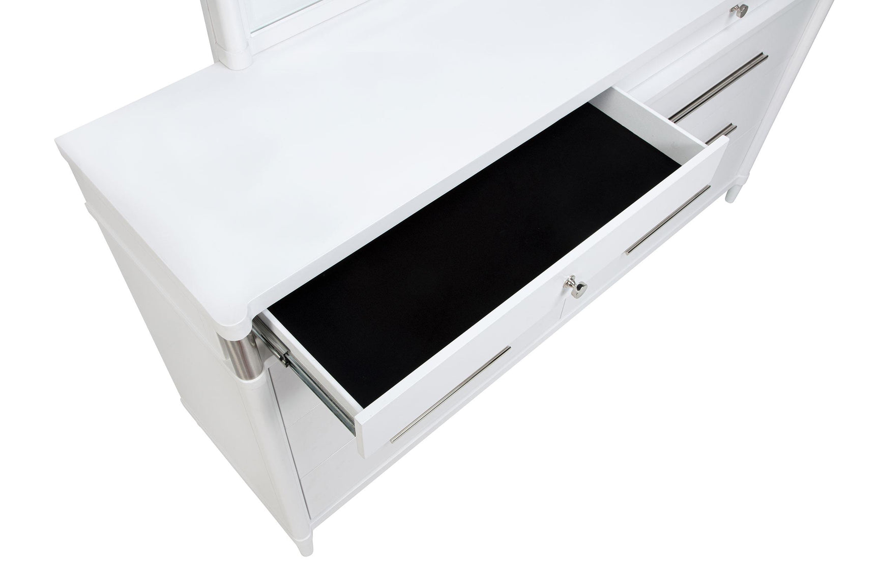 Bottom view of Gracemont dresser leg with leveler