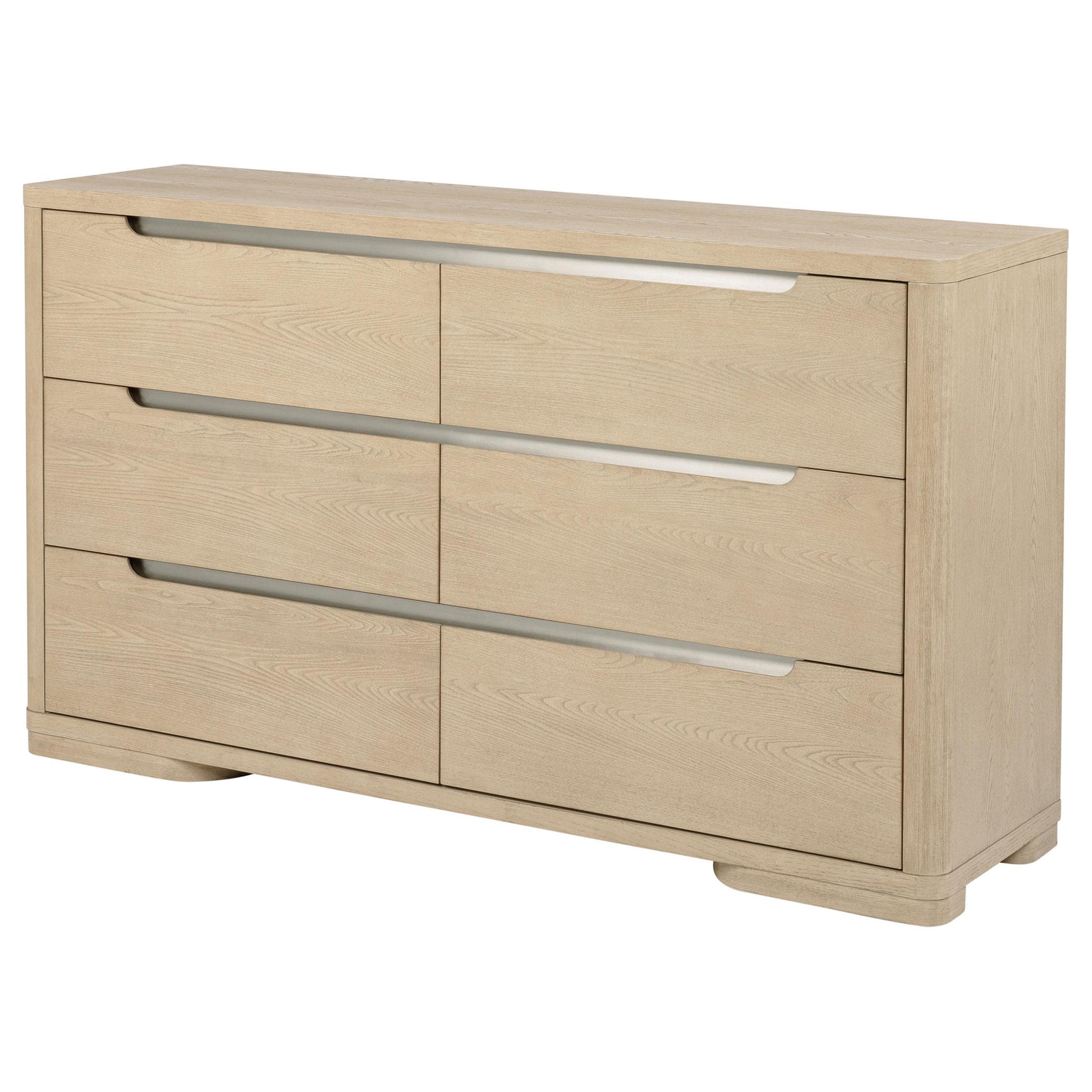 Top view of dresser surface and rounded corners