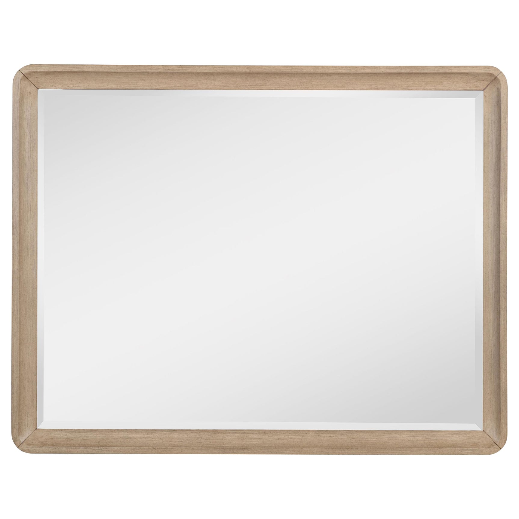 Side angle of Ladera dresser mirror showing thickness