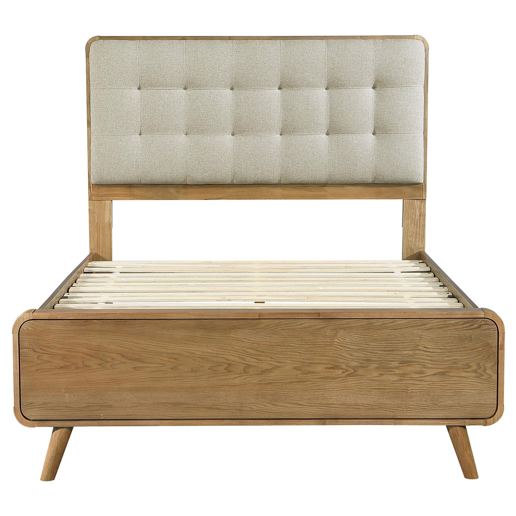 Footboard detail with rounded corners