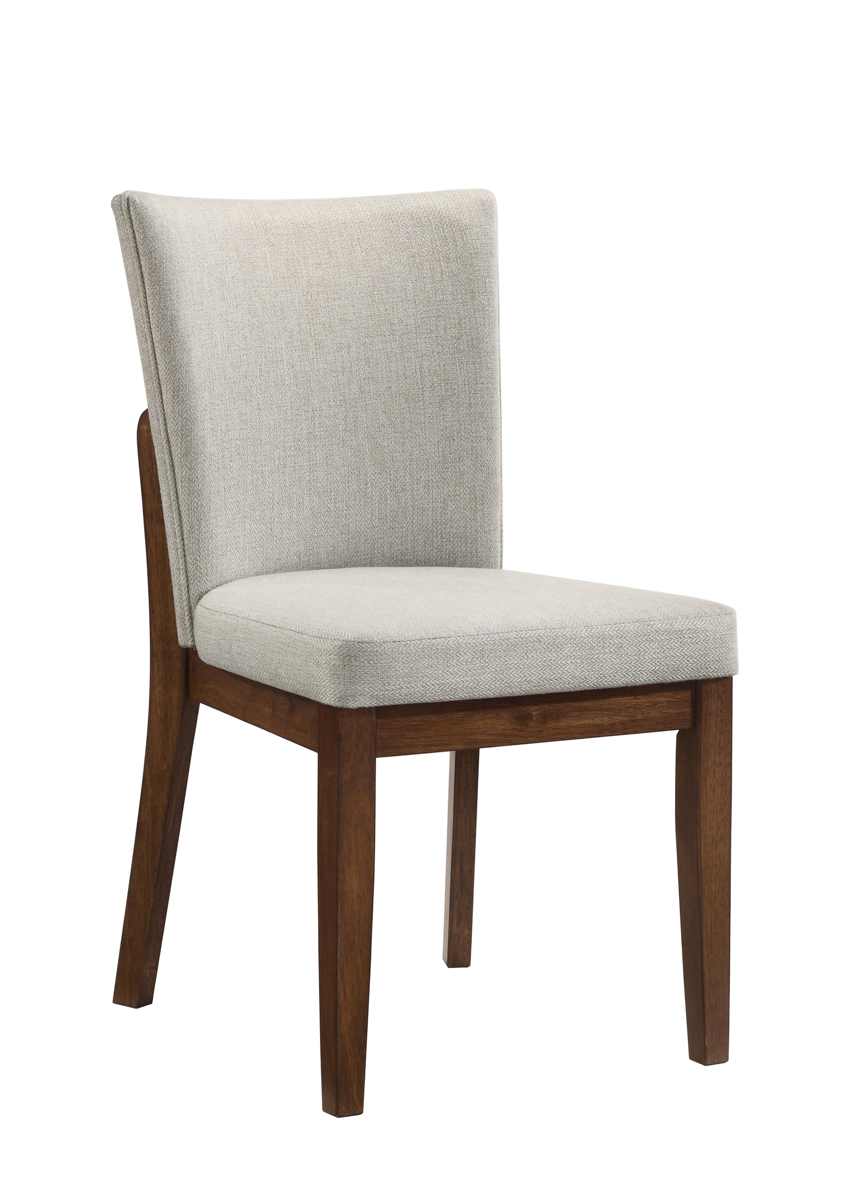 Salerno Brown Rectangular Dining Room Set chair detail view
