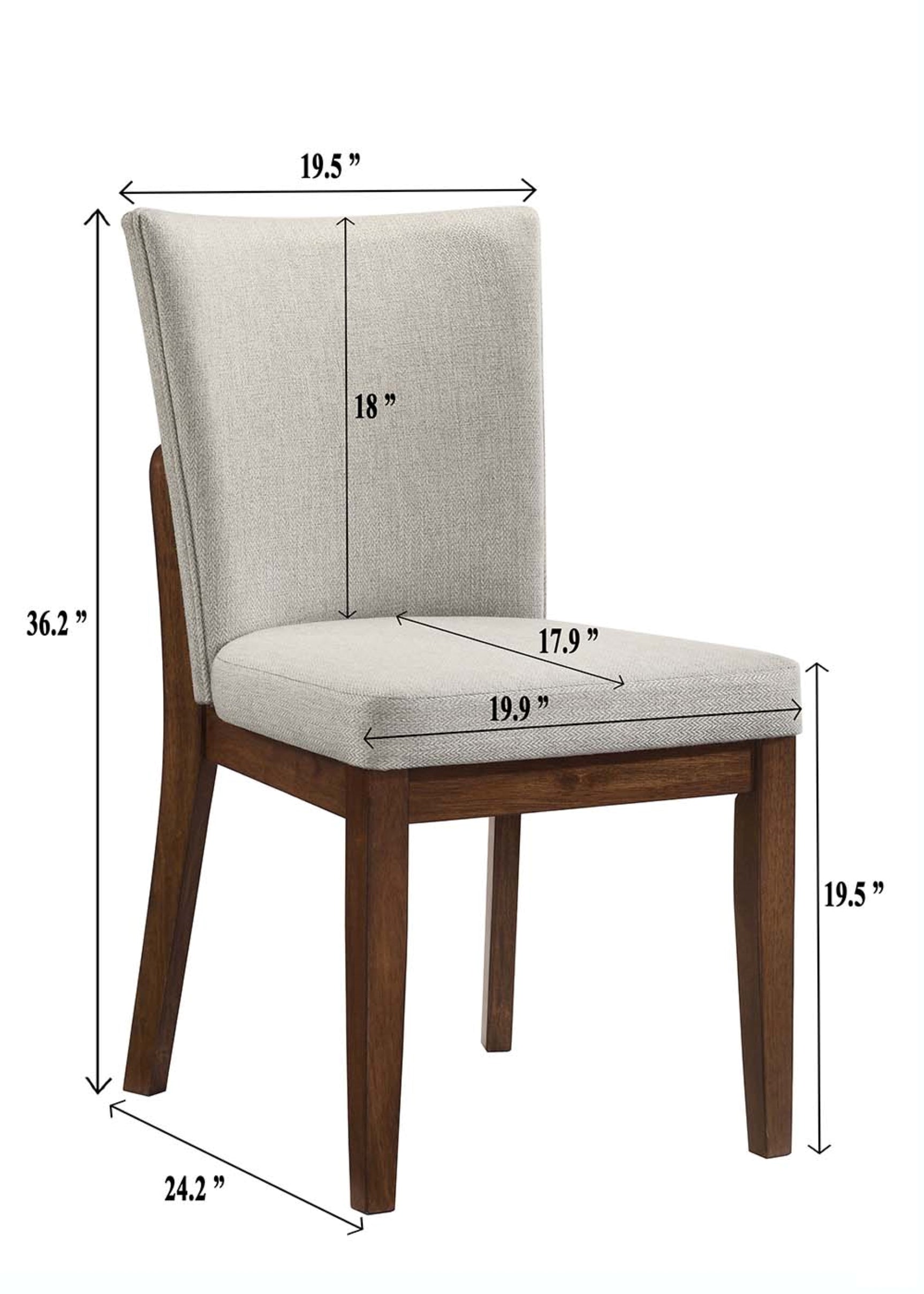 Salerno Brown Rectangular Dining Room Set chair room view