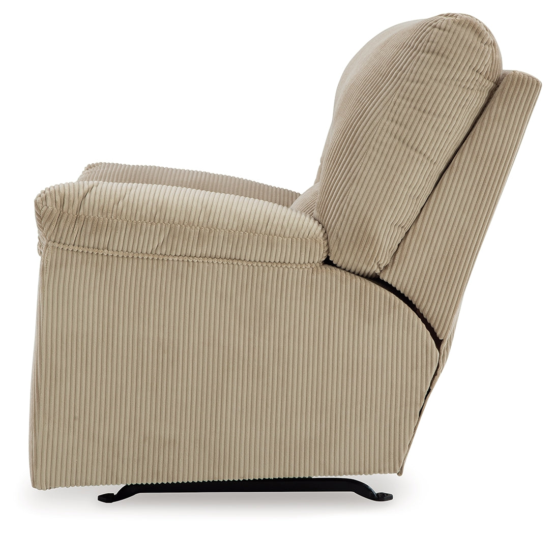 main view of SimpleJoy Sand Chenille,Velvet Recliner recliner
