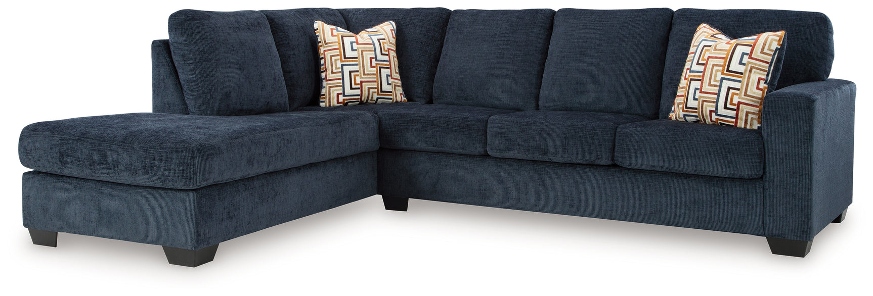 Main perspective of Aviemore sectional sofa in ink chenille