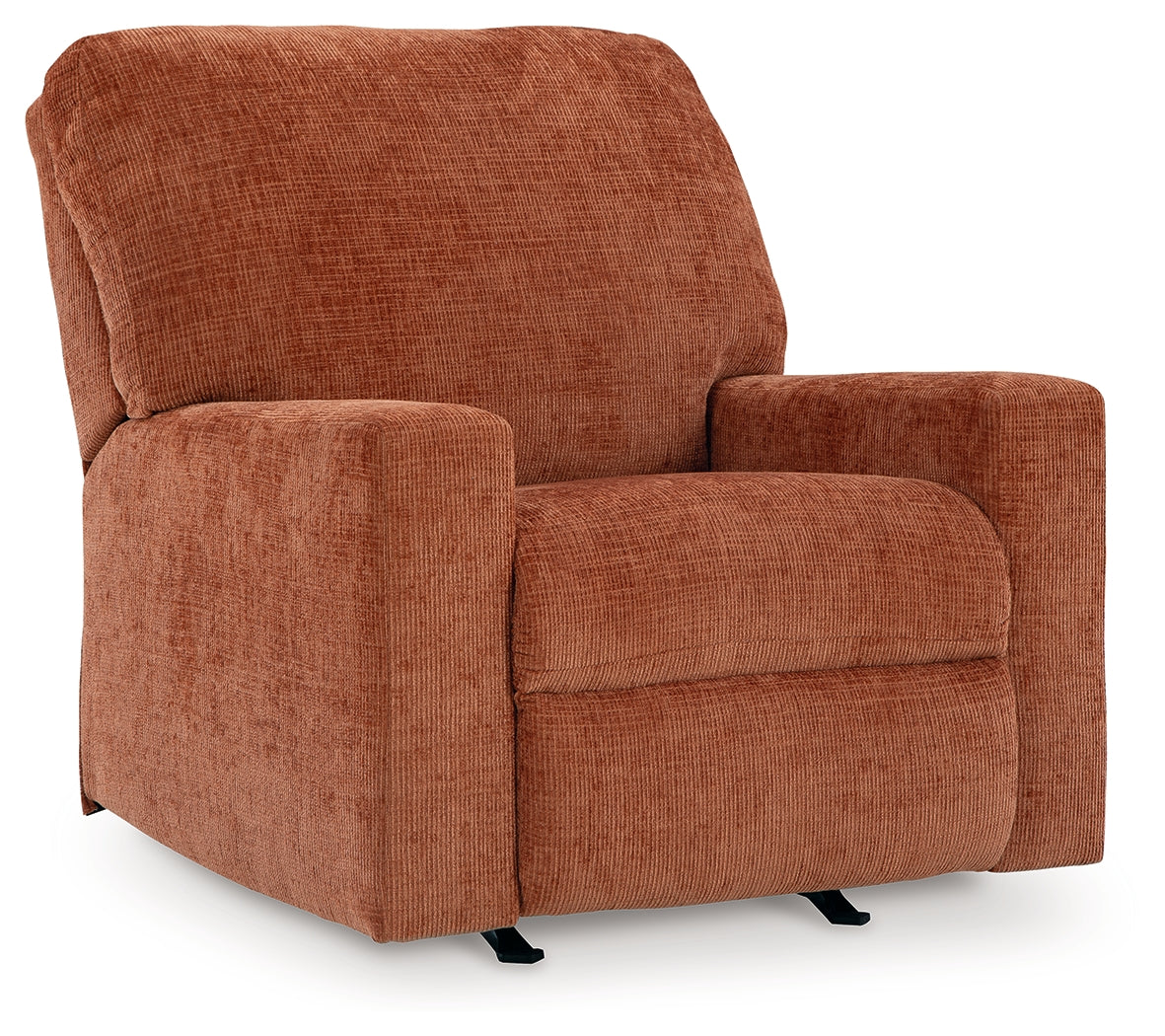Side view of Aviemore Spice Chenille Recliner