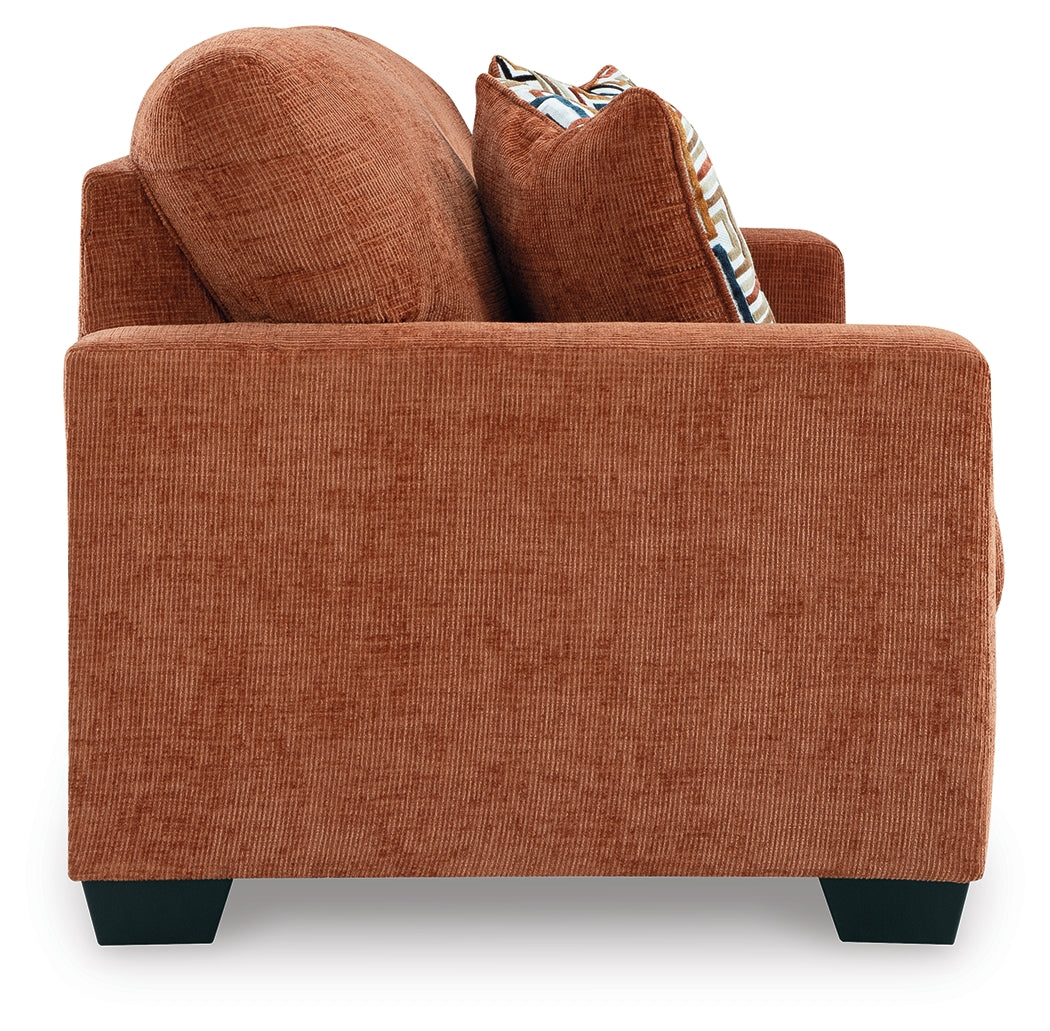 Aviemore Spice Chenille Queen Sofa Sleeper side profile