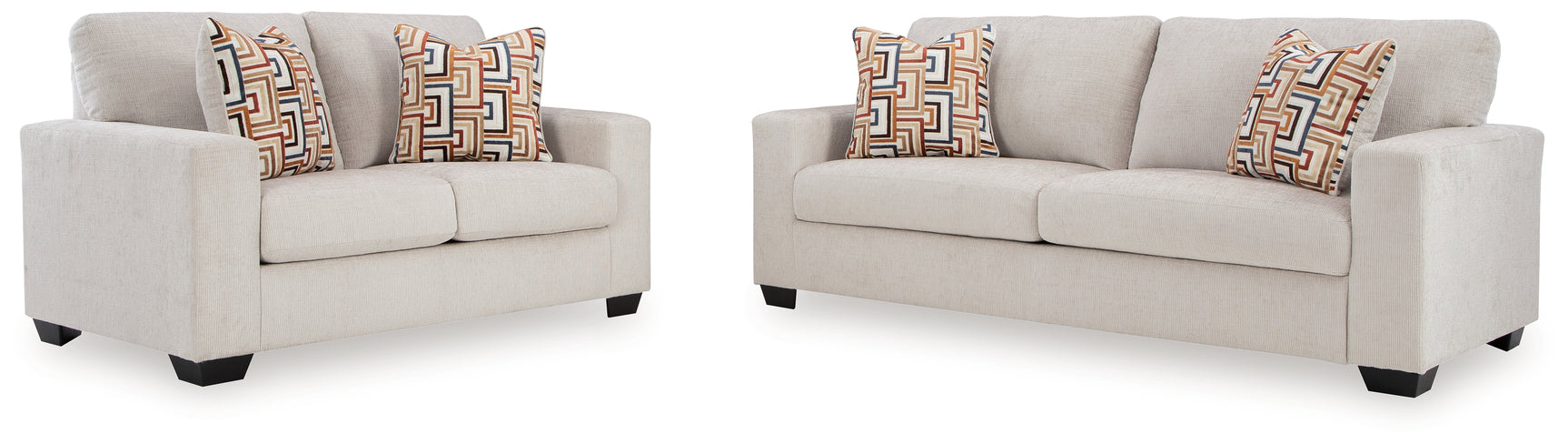 Detail of Aviemore Stone Sofa and Loveseat upholstery