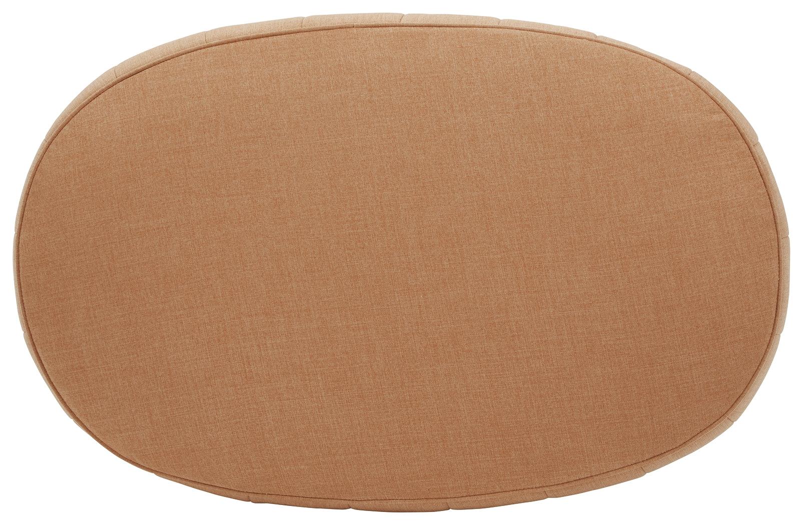 Hollyann Gray Chenille Ottoman alternative top