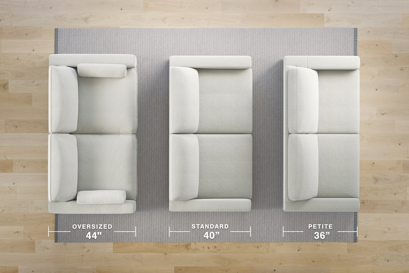 Lindyn Ivory Velvet 4-Piece Sectional sectional arrangement