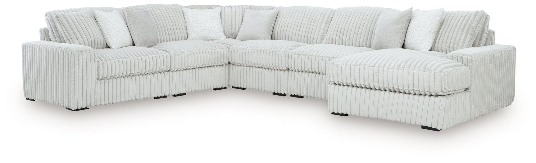 Close-up detail of Stupendous Alloy 6-Piece Sectional with Chaise sectional sofa