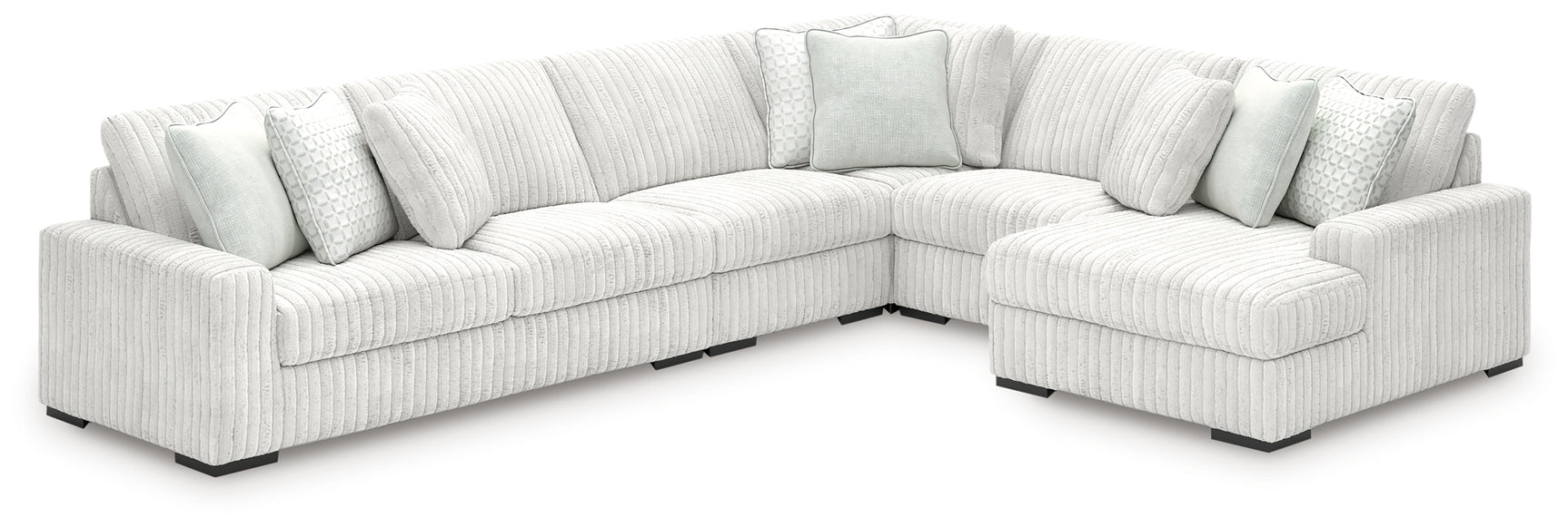 living room decorated with Stupendous Alloy Velvet Sectional with chaise