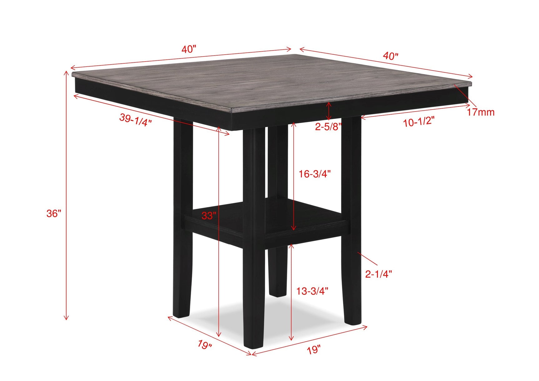 Close-up detail of Lester Light Gray Counter Height Dining Set seating