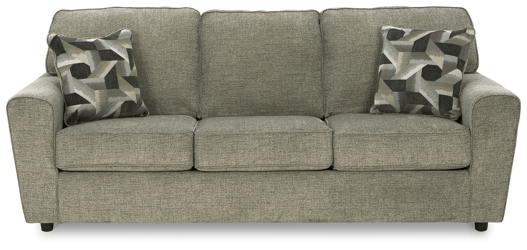 Detail view of Cascilla Pewter Sofa upholstery