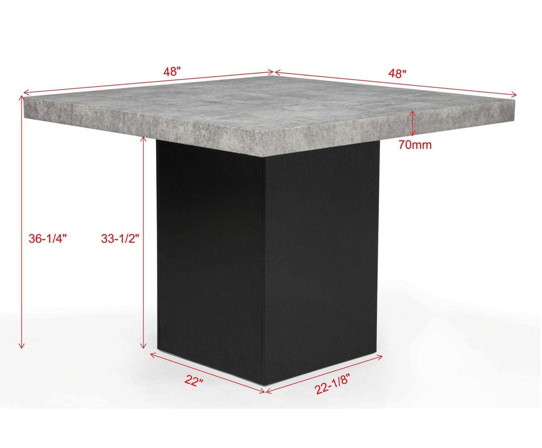 Sebastian Light Gray Counter Height Set view 5