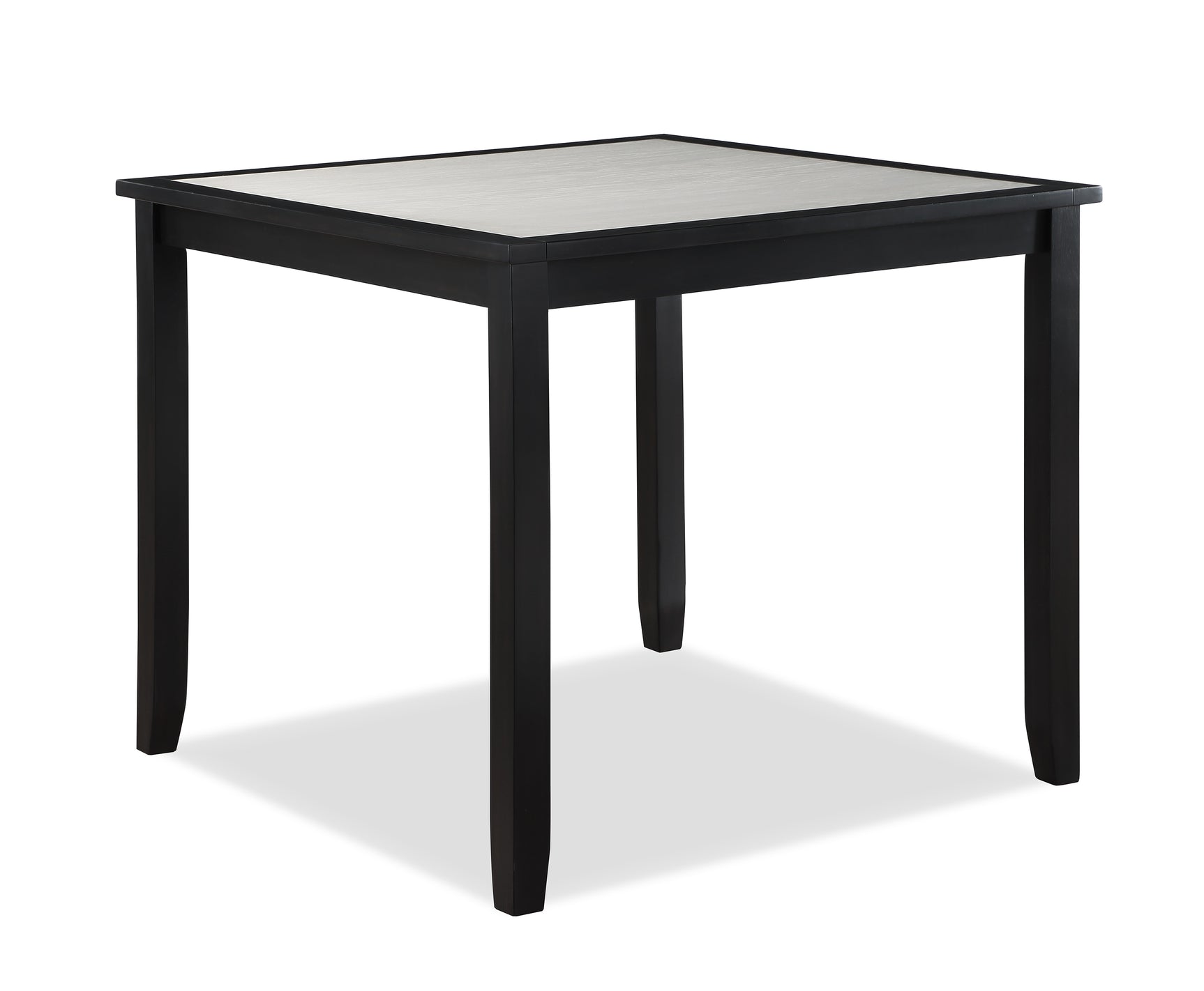 Side angle view emphasizing chair and table leg design