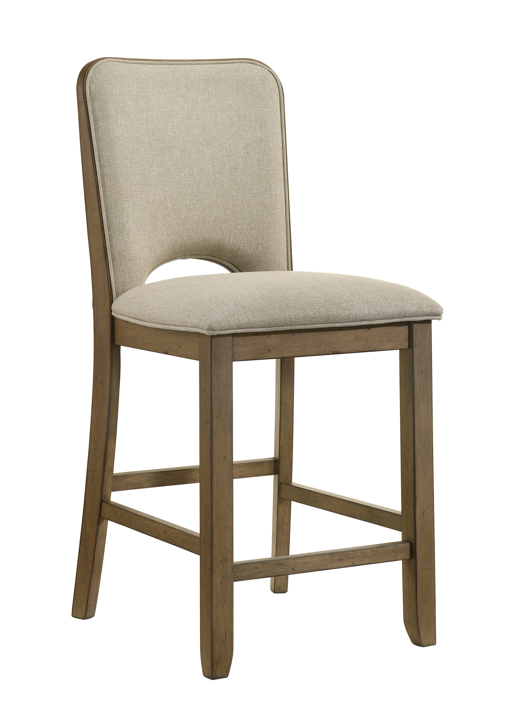 Side view of Cockrell Light Brown Dining Chairs