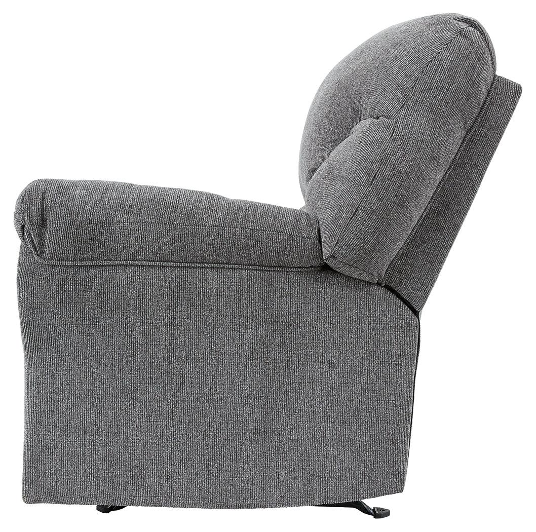 main view of Allmaxx Pewter Chenille Recliner recliner