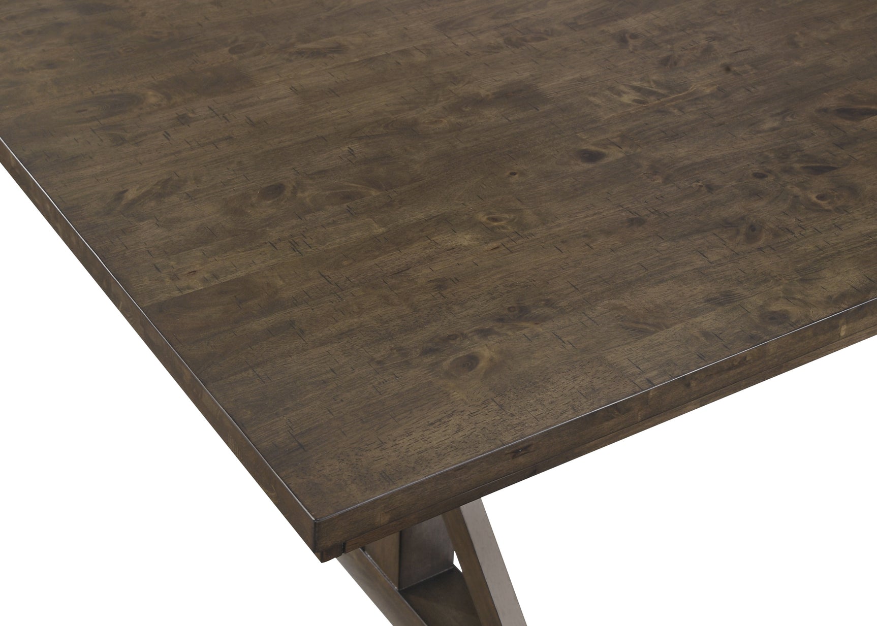 Side perspective of breakfast counter dining set
