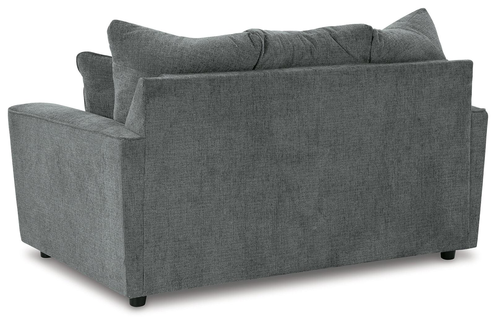 Stairatt Gravel Chenille Loveseat - Ella Furniture