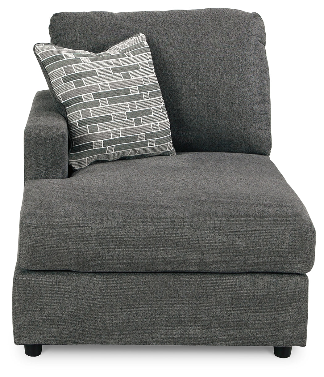 Edenfield Charcoal 3-Piece Sectional Sofa with Ottoman main view