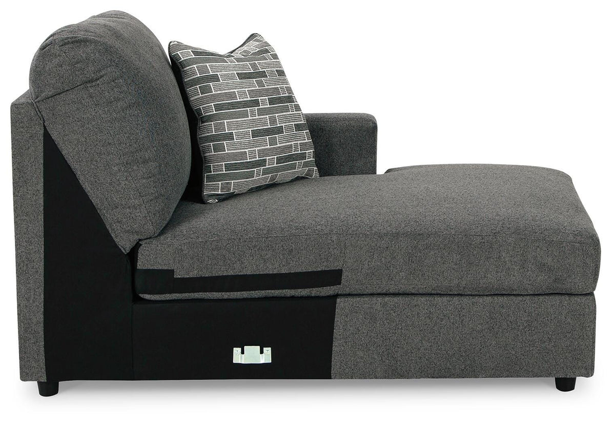 Edenfield Charcoal 3-Piece Sectional with Ottoman - image 11