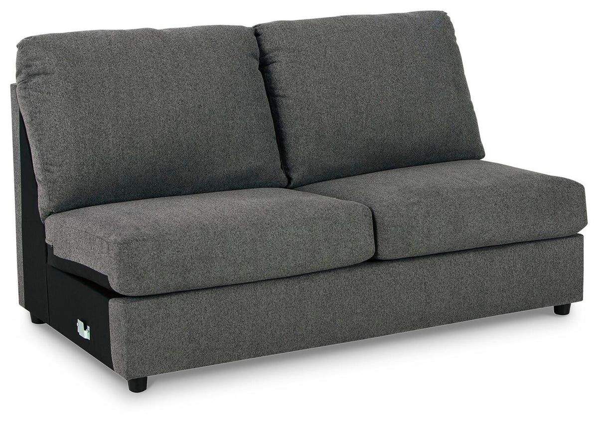 Edenfield Charcoal 3-Piece Sectional with Ottoman - image 8