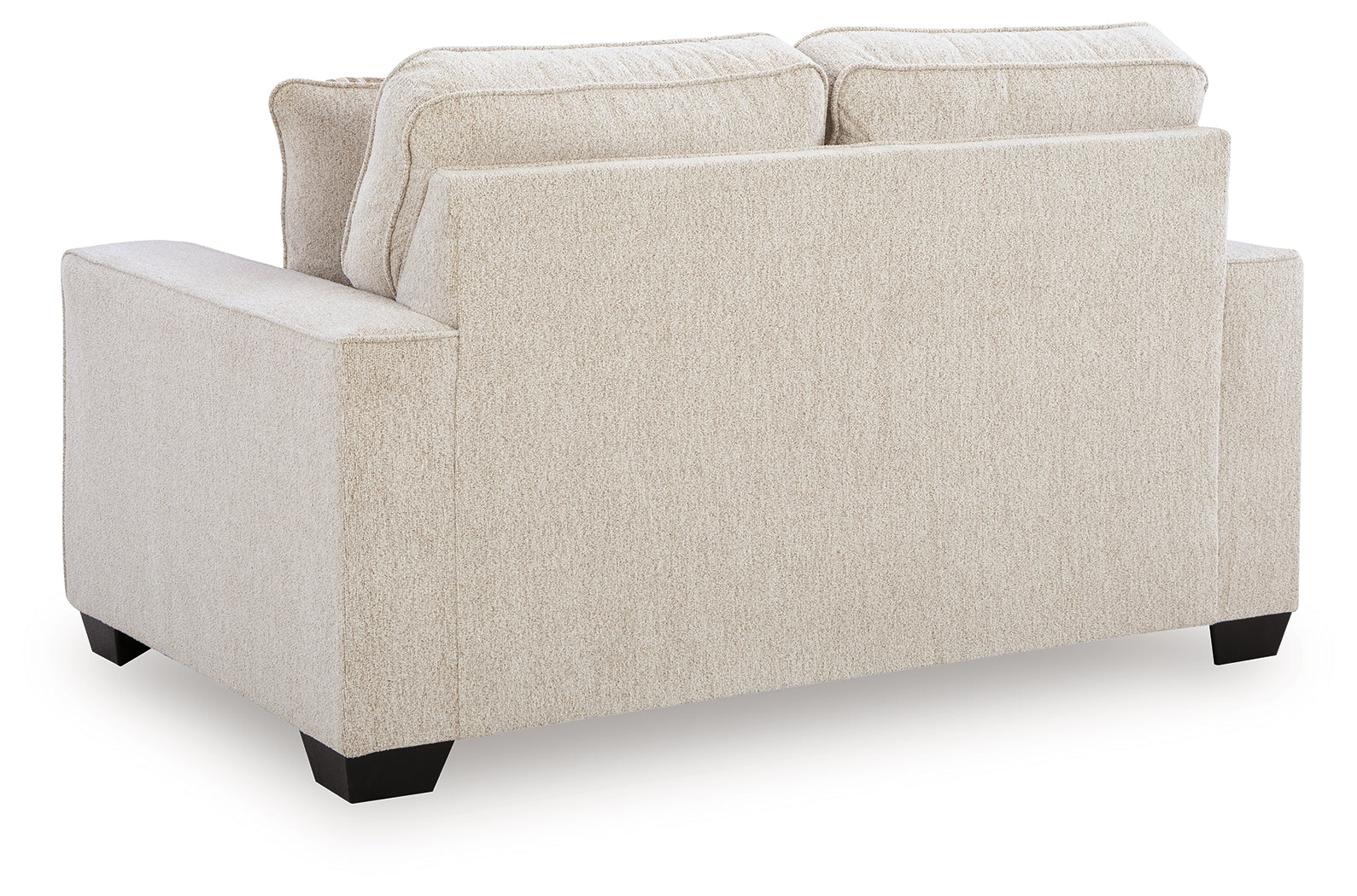 Close-up of loveseat side detailing