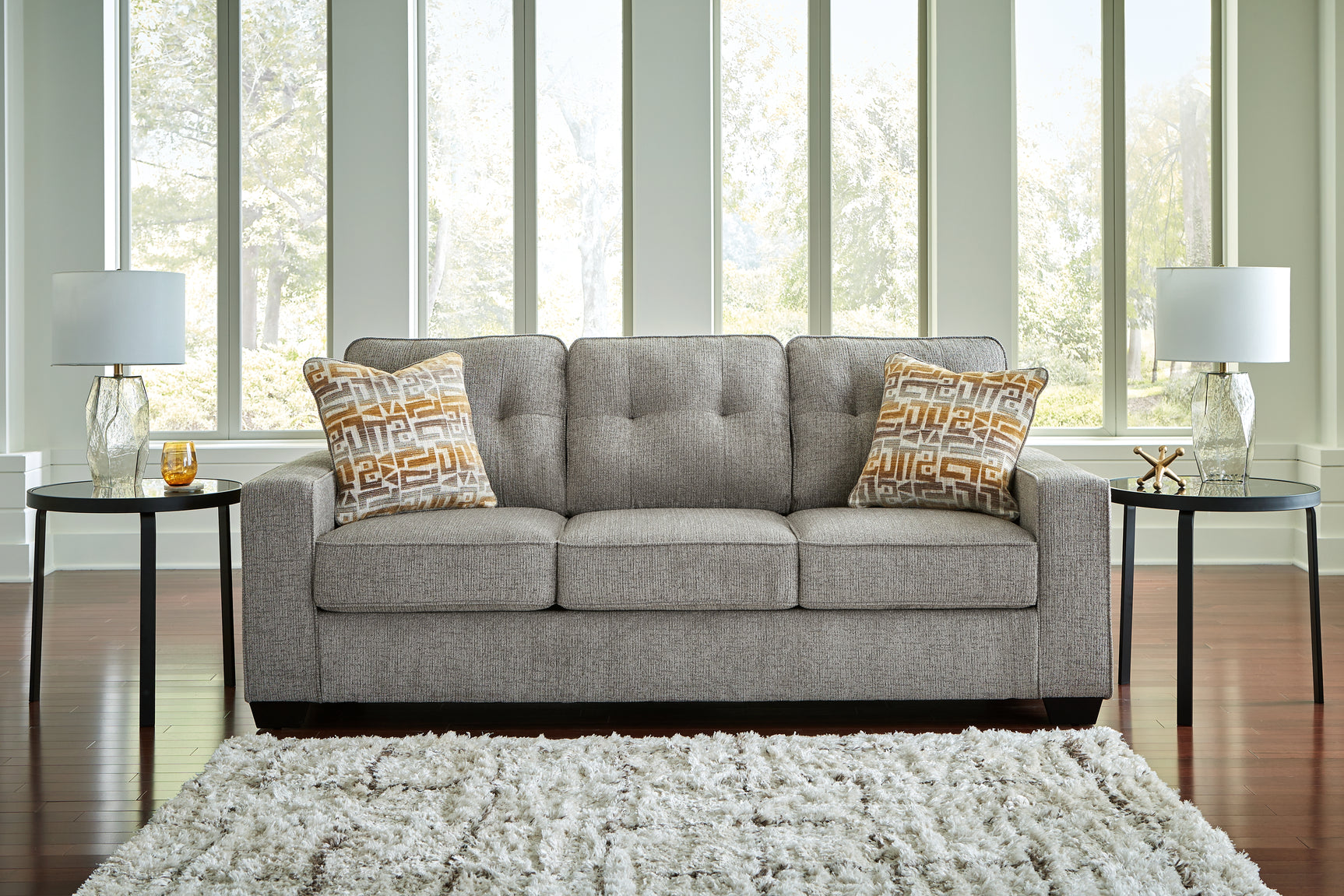 Larimer Iron loveseat front view