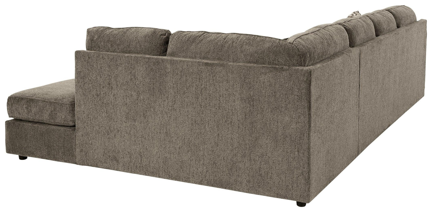 Close-up detail of O'phannon Putty 2-Piece Sectional Sofa upholstery