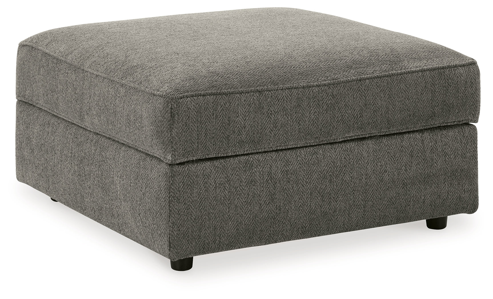 Room setting with O'Phannon Putty sectional and ottoman