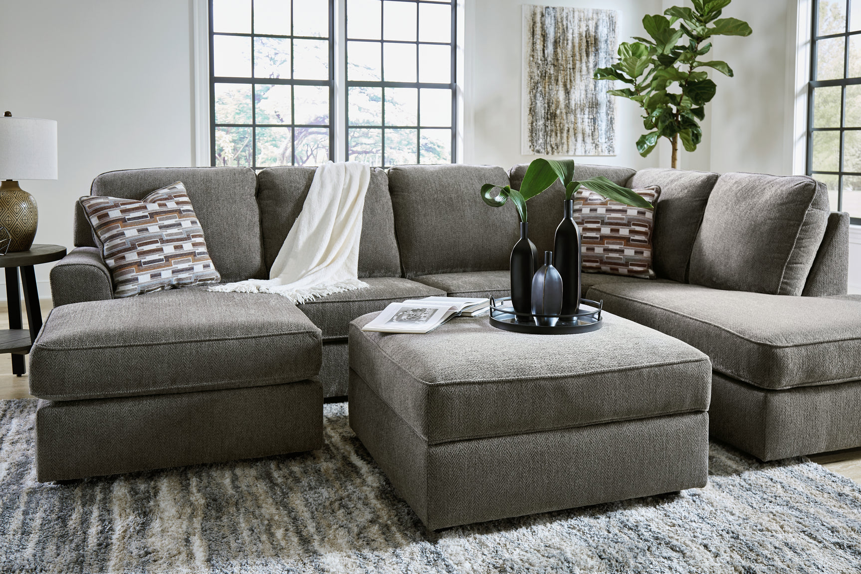 Mood lighting with sectional sofa