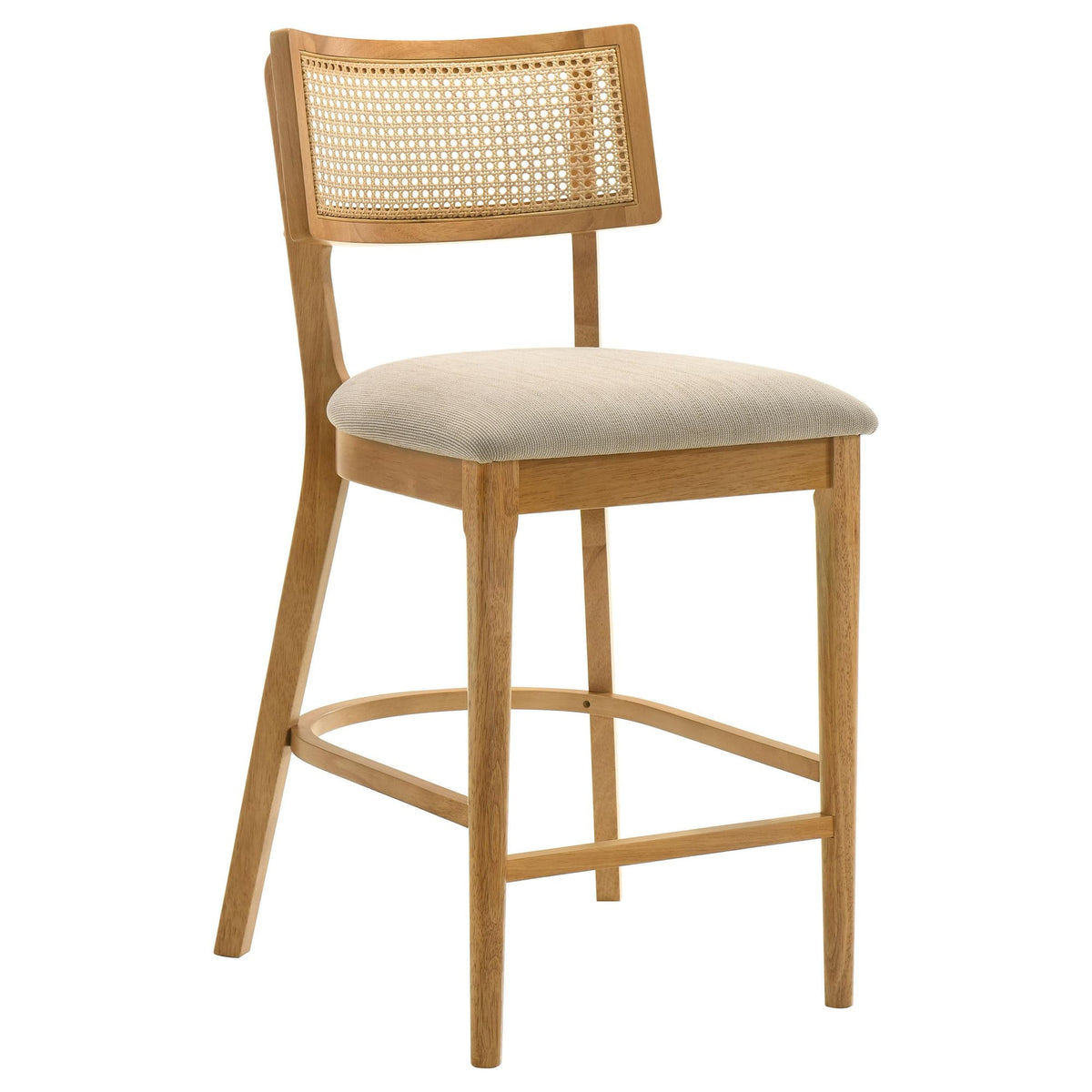 Fabra Cane Back Counter Height Chair Honey Wheat Set of 2 — product image 3