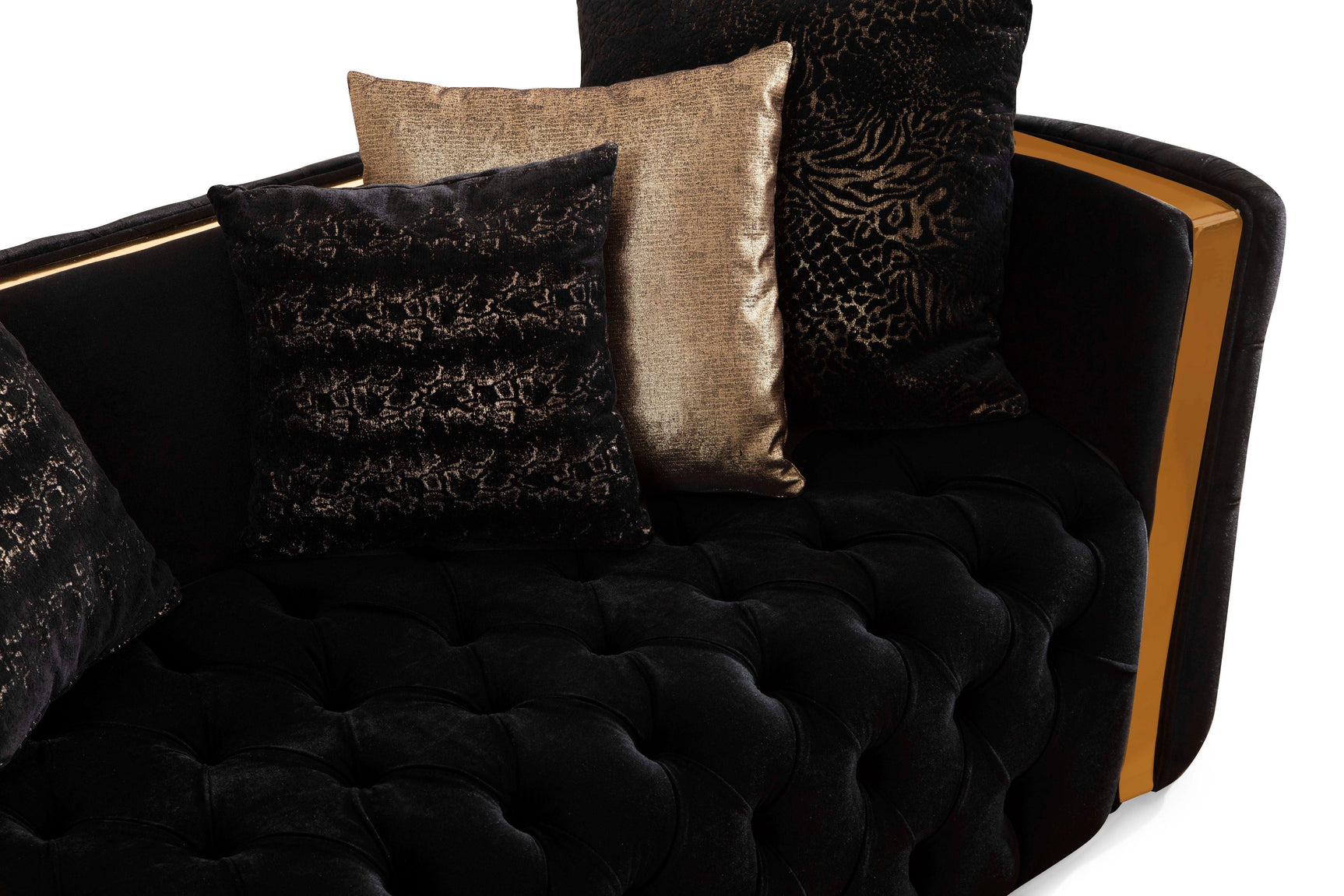 Side profile of Sofia Loveseat