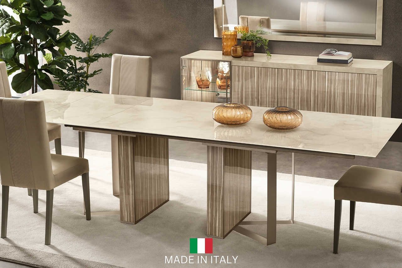 Luce Collection Italian 2-Door Dining Room Cabinet front view