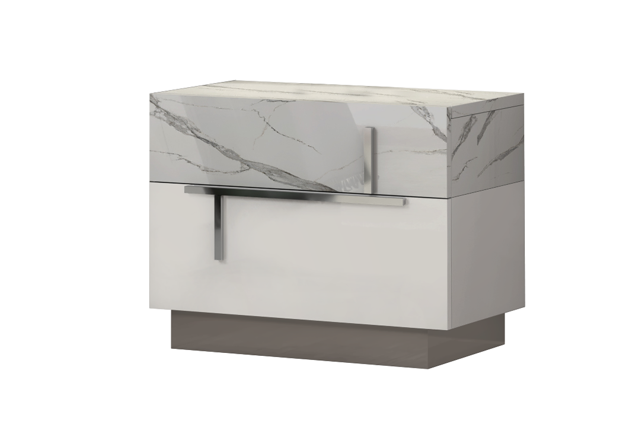 Sunset Dresser and Mirror showcasing white finish