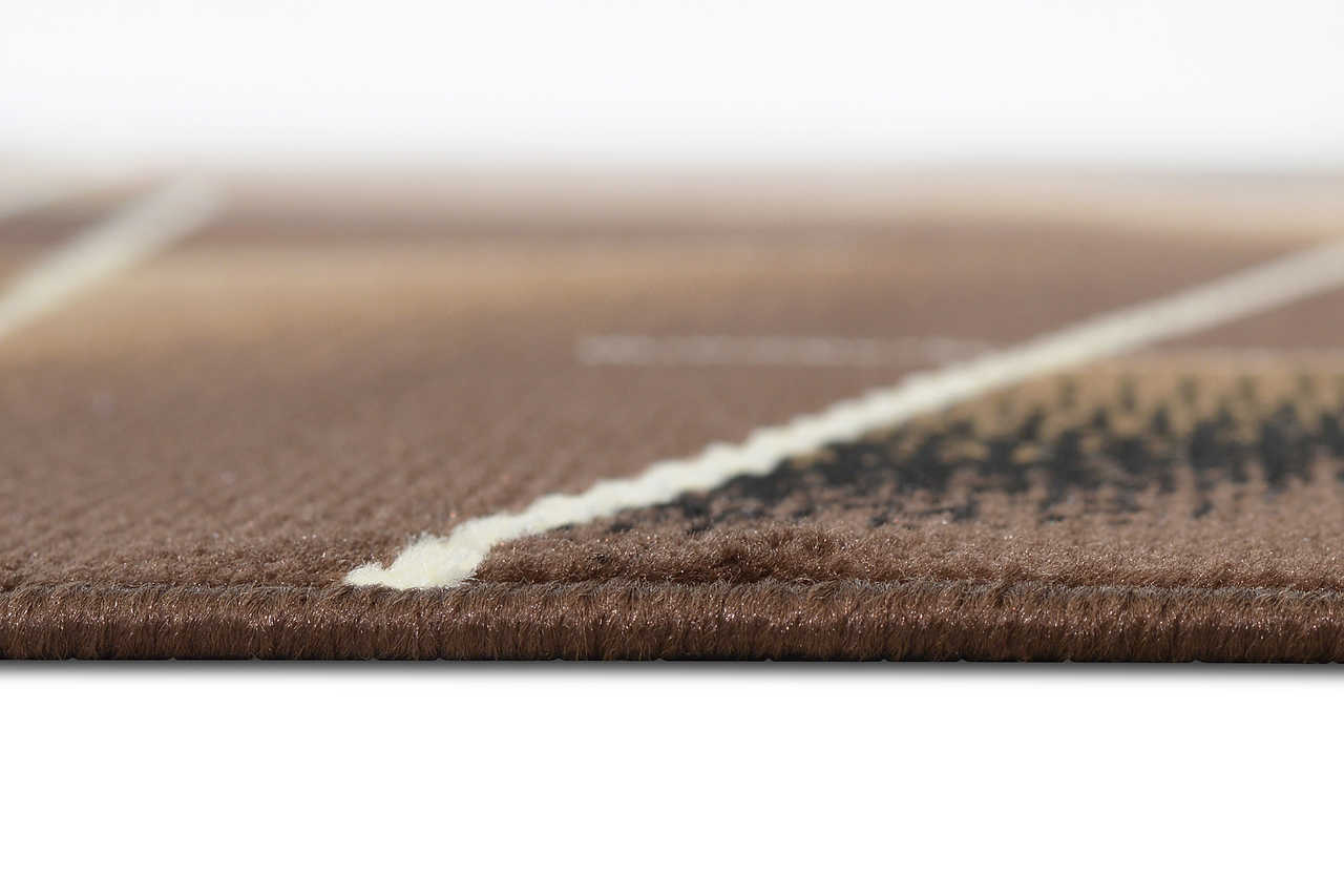 Contempo Chocolate Area Rug in room setting