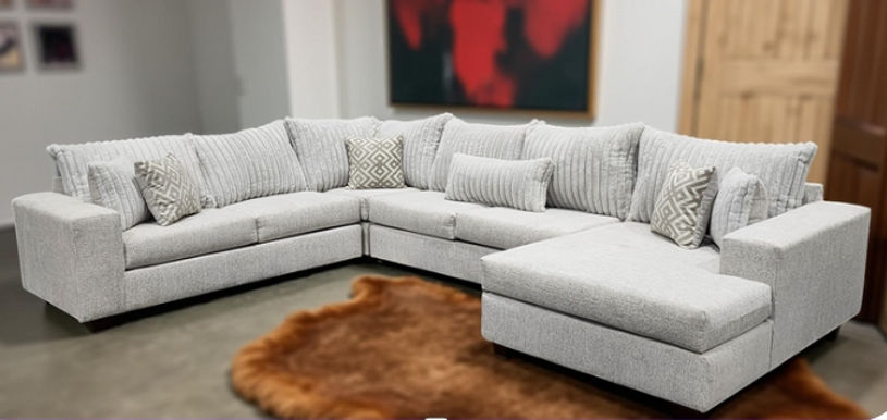 Cali Grey Sectional Sofa main view