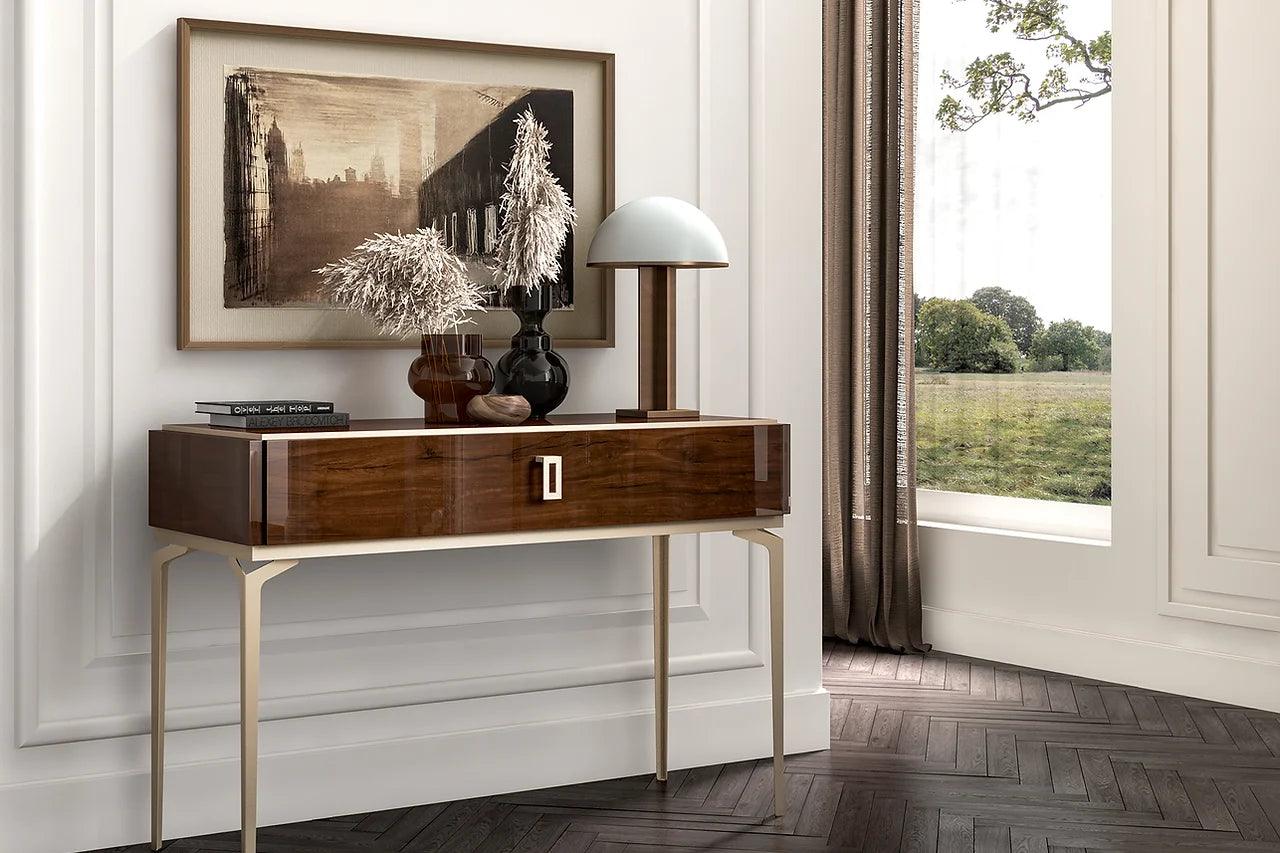 Eva Brown nightstand displaying elegant modern design
