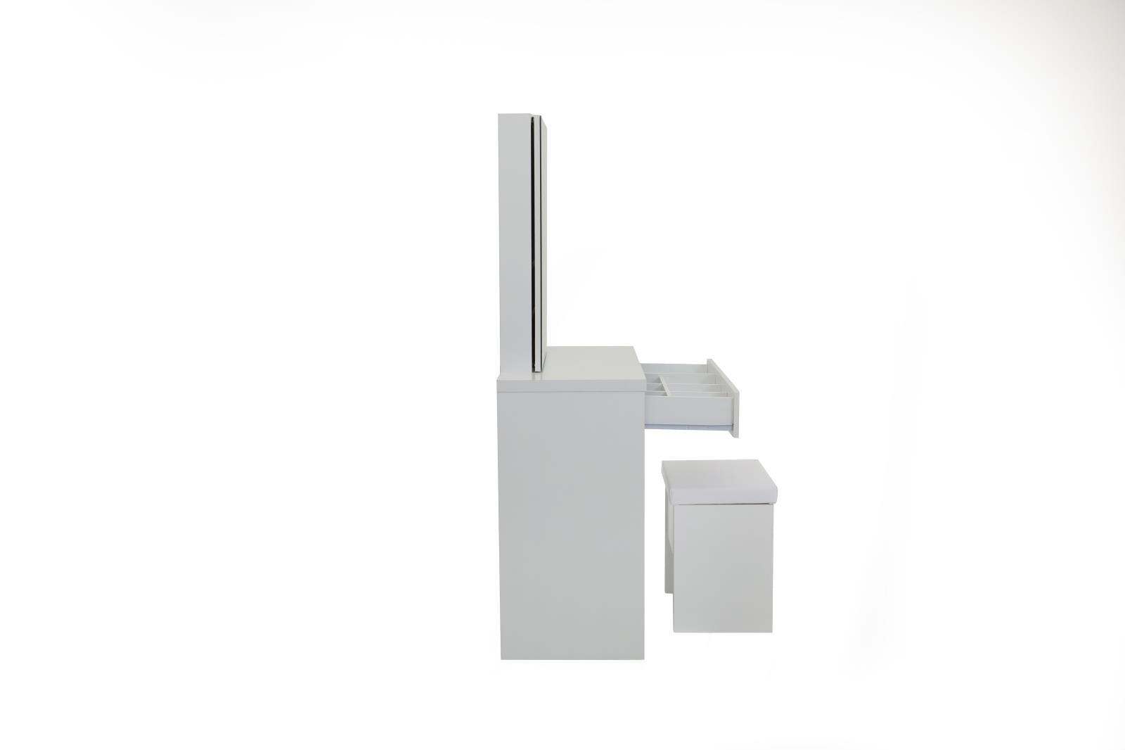 Storage space inside lift-top stool