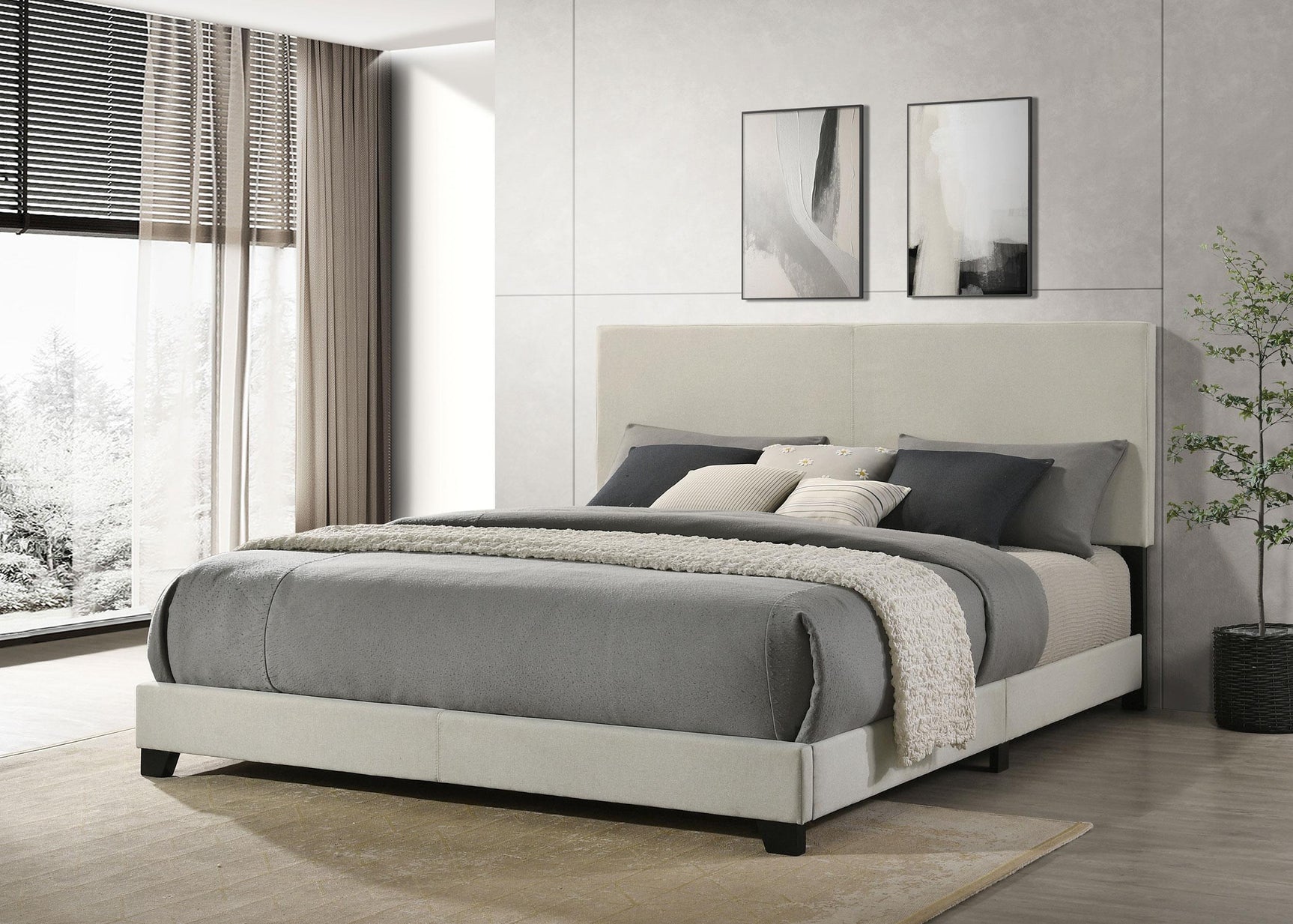 Dorian king panel bed side profile