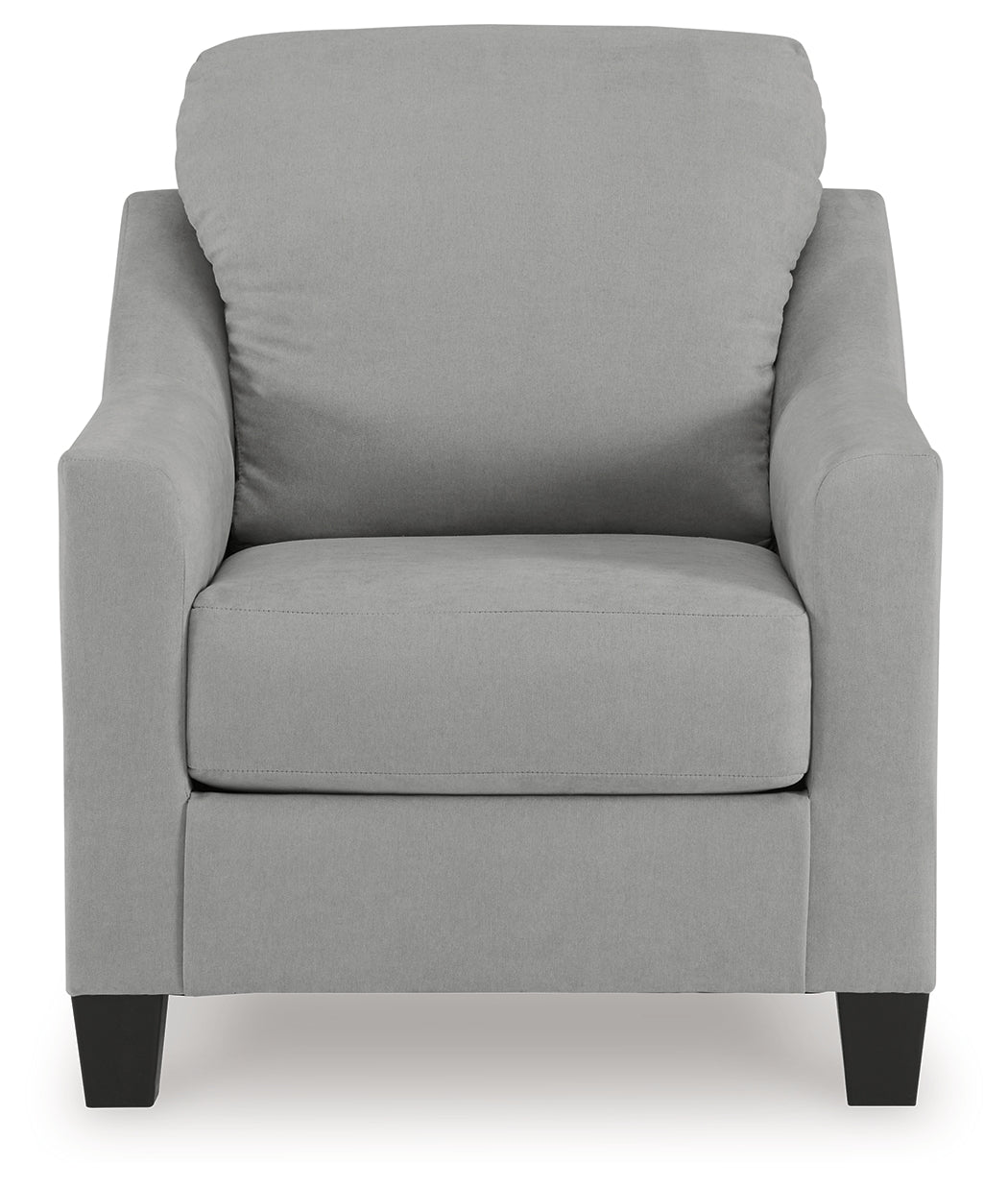 Adlai Shadow Chenille Chair head-on front view