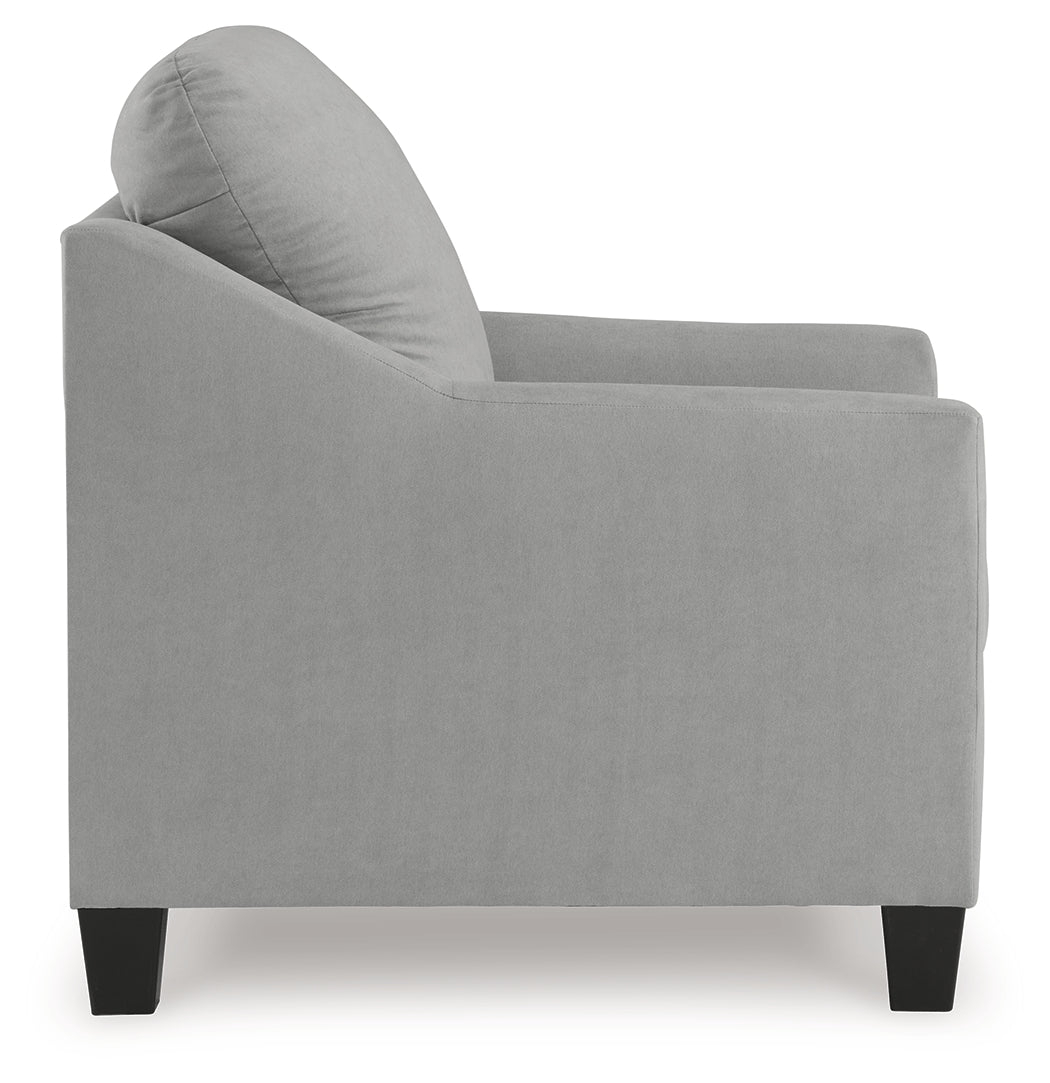 side view of ottoman corner and stitching