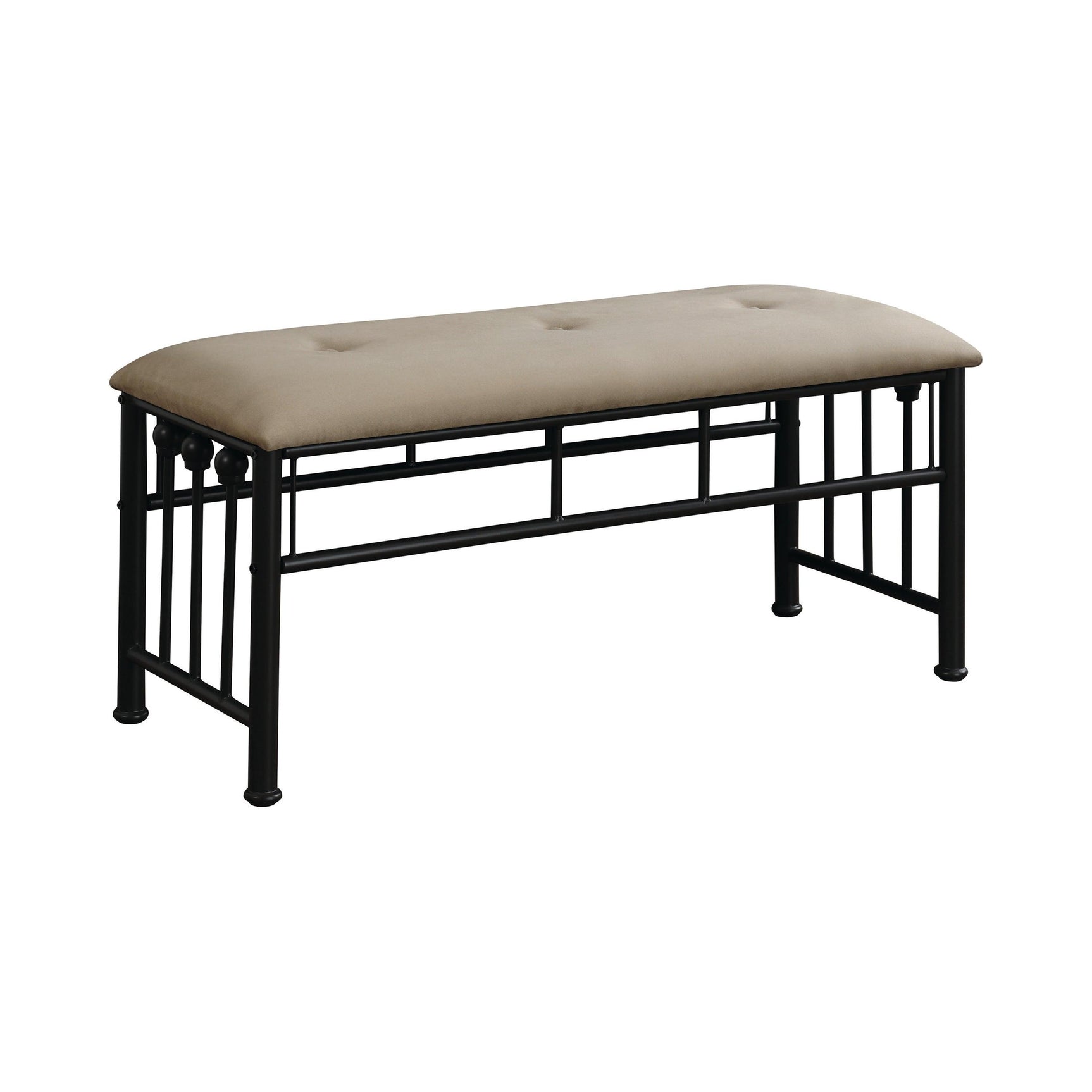 Livingston Full Panel Metal Bed showing entire frame and design