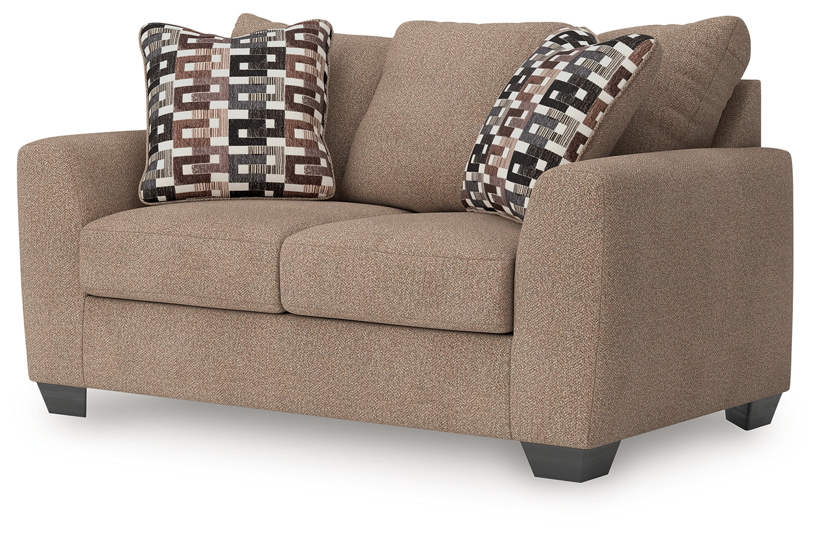 Triston-Peaks suede chenille loveseat alternate angle