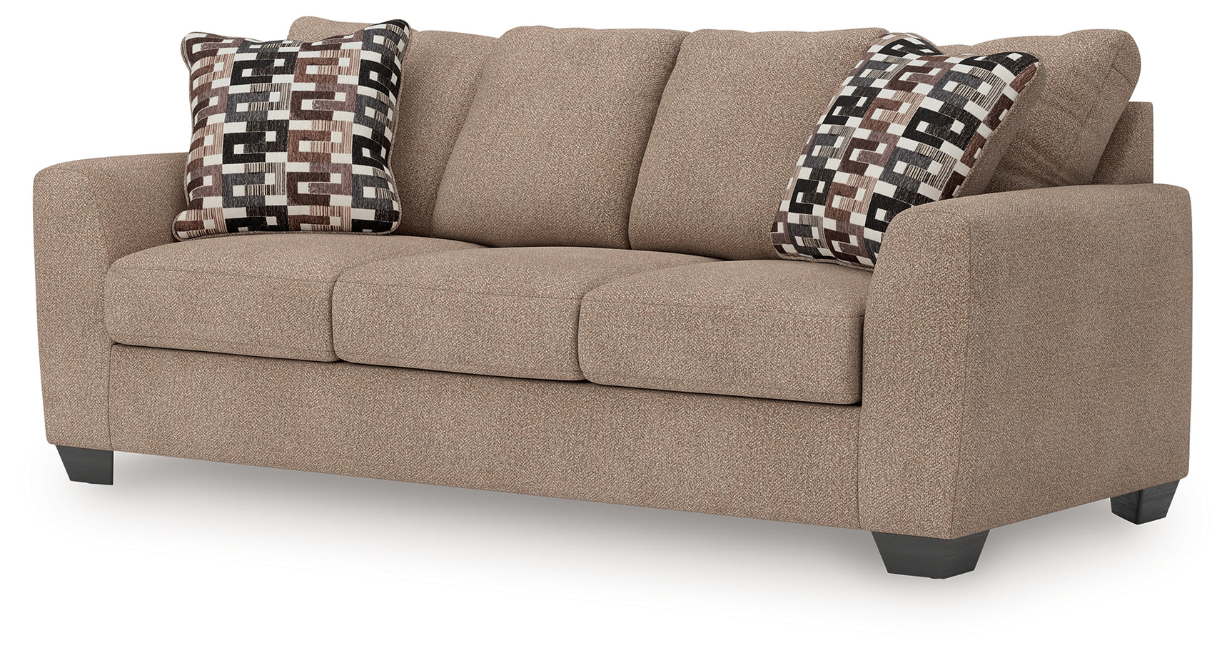 Triston-Peaks Suede Chenille Sofa side angle view