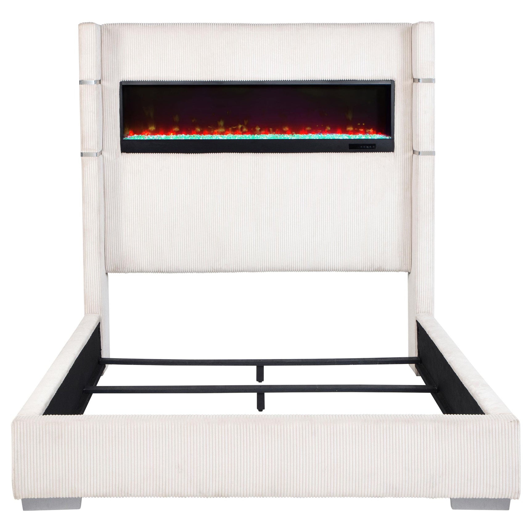 Remote control for Tisdall bed's LED fireplace lighting