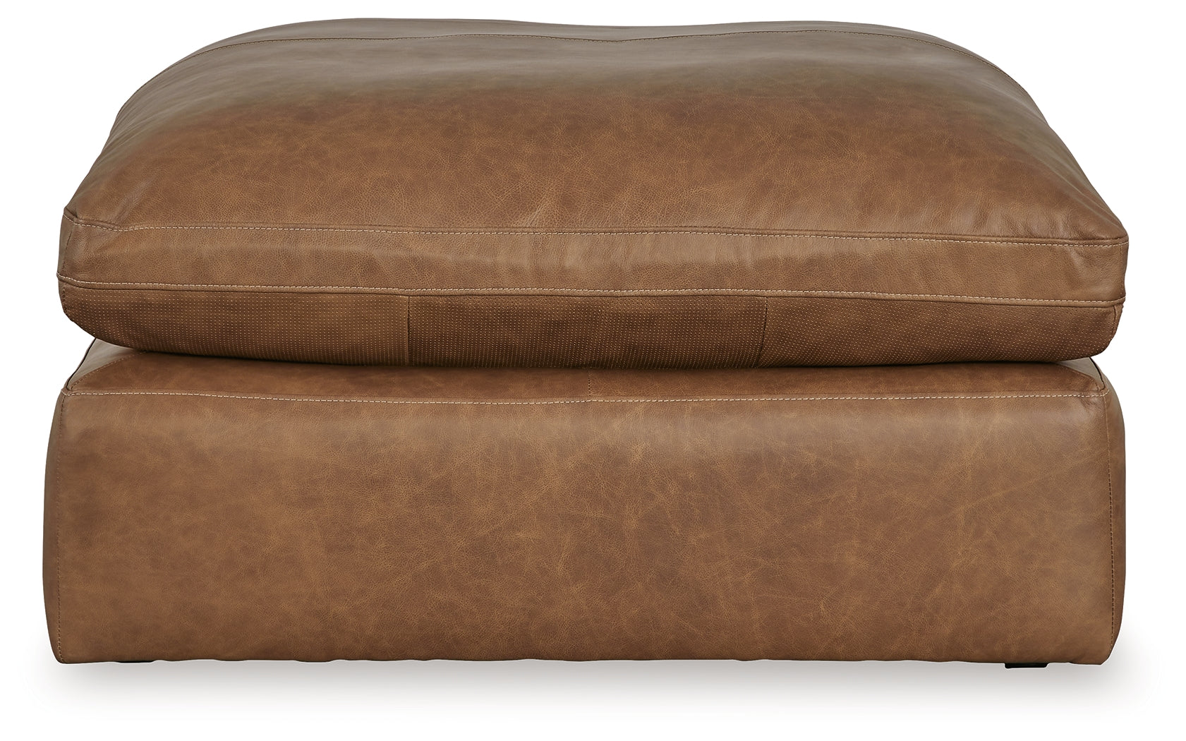 Main view of Emilia Caramel 6-Piece Sectional sofa with Ottoman
