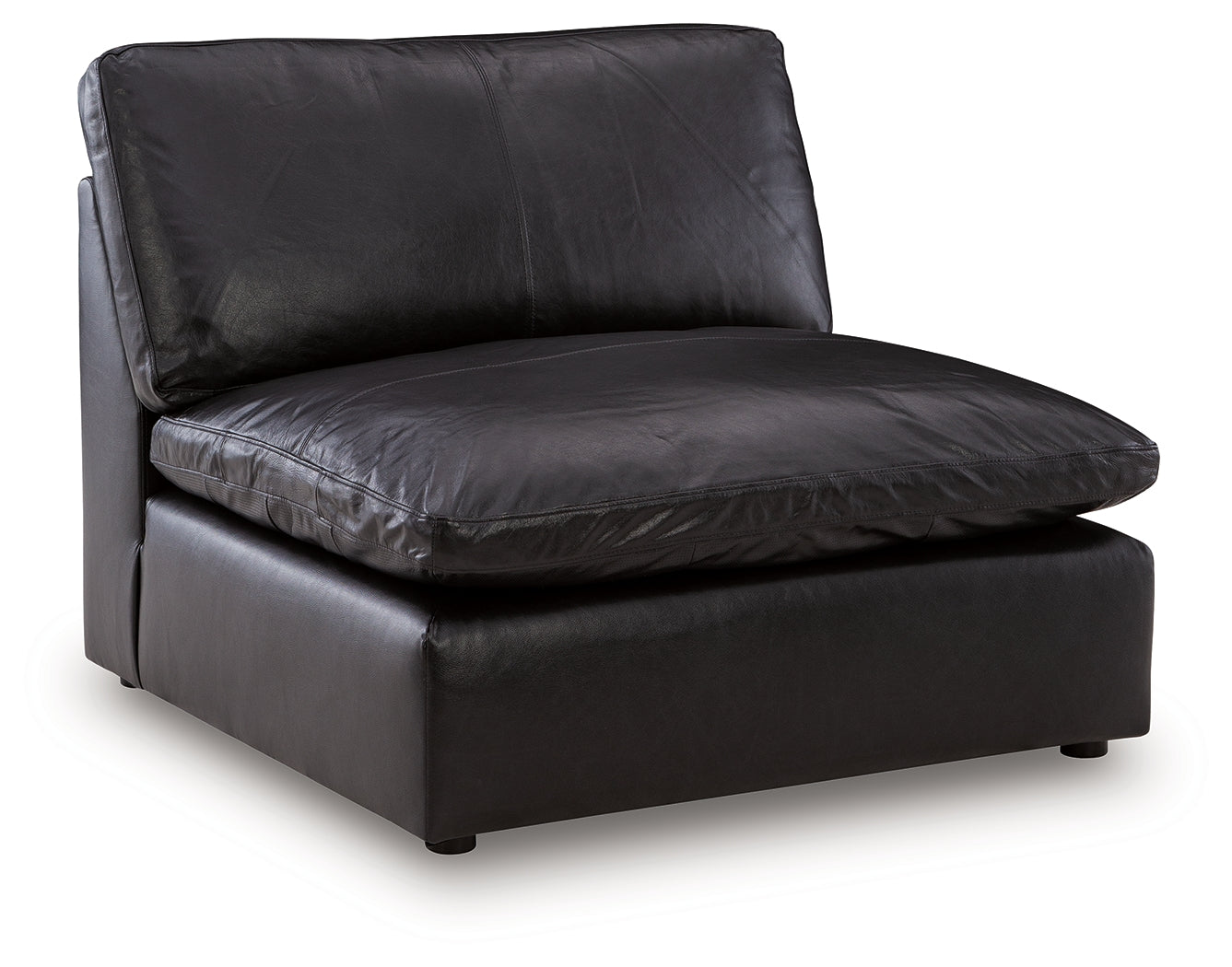 detail view of Emilia Black Sofa and Loveseat furniture
