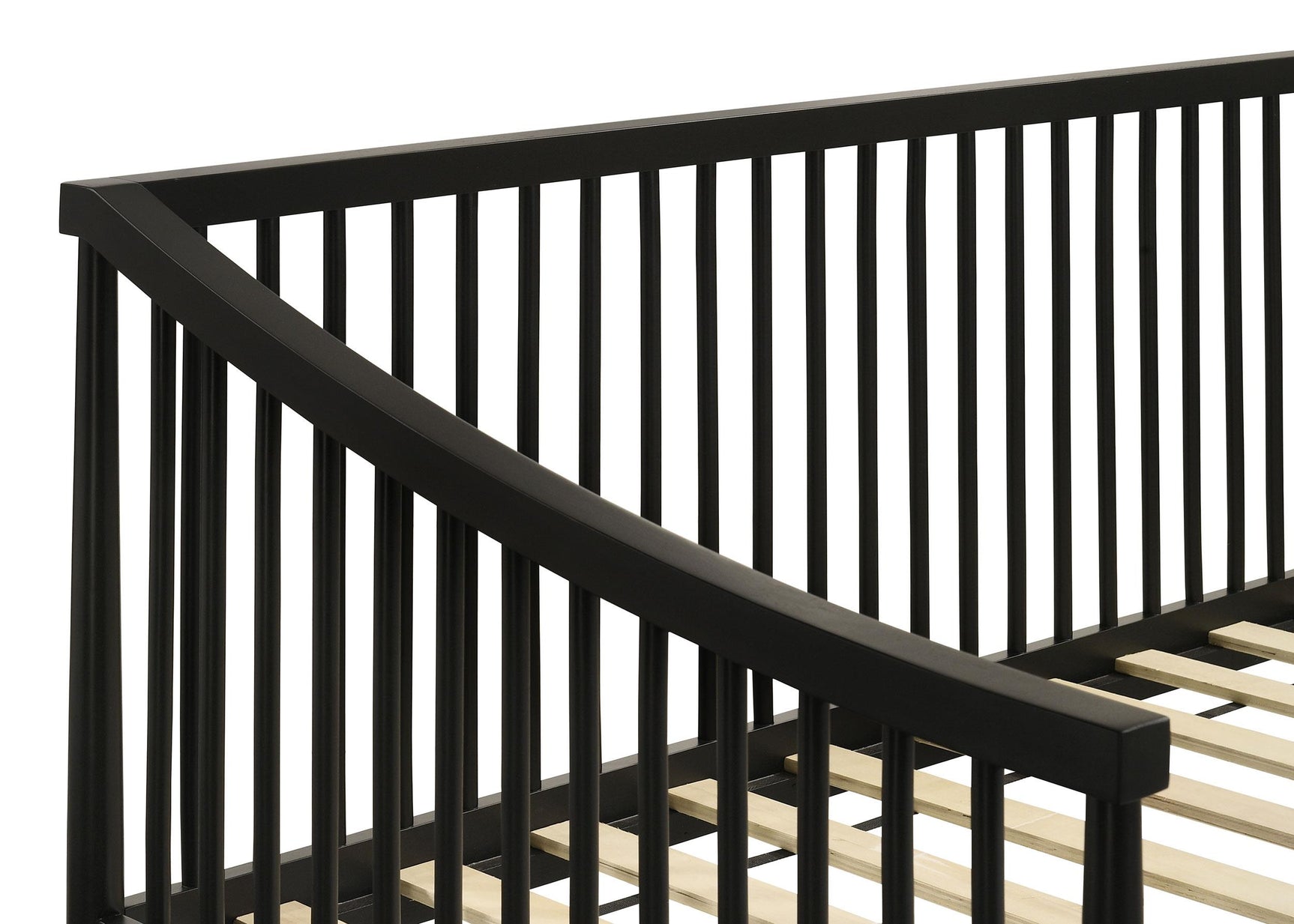 Back view of Delgado Windsor Twin Daybed with Trundle Black