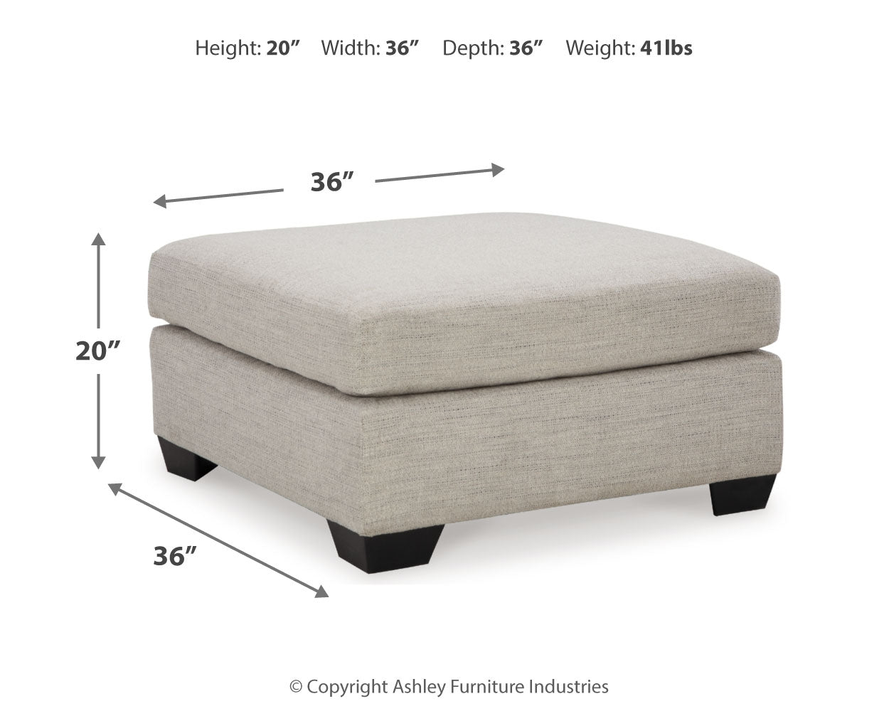 room view of Mahoney Pebble 2-Piece Sectional with Ottoman sectional sofa arrangement